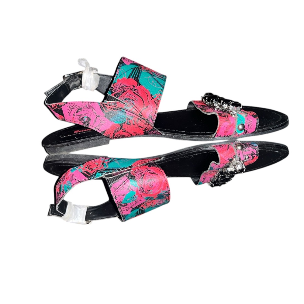 Besteyville Rose Floral Rhinestone Sandal Size 8 - Picture 4 of 5